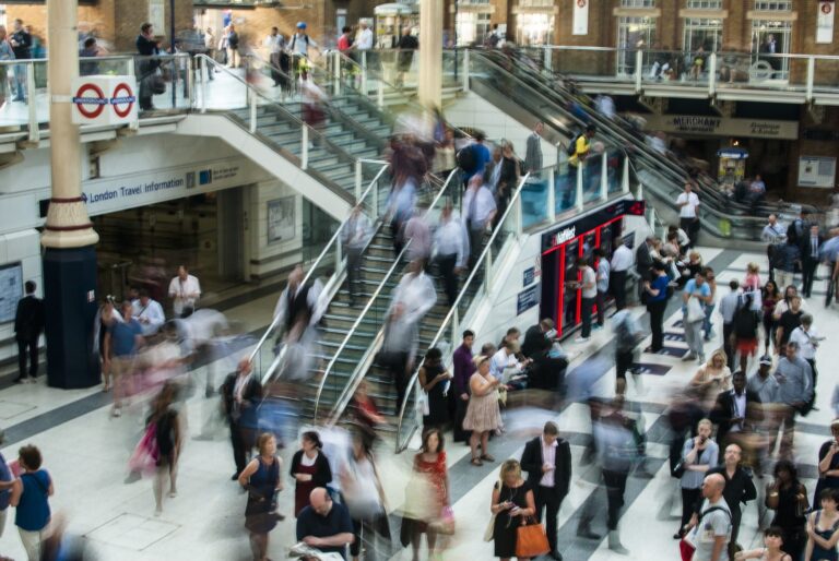 A busy station in London