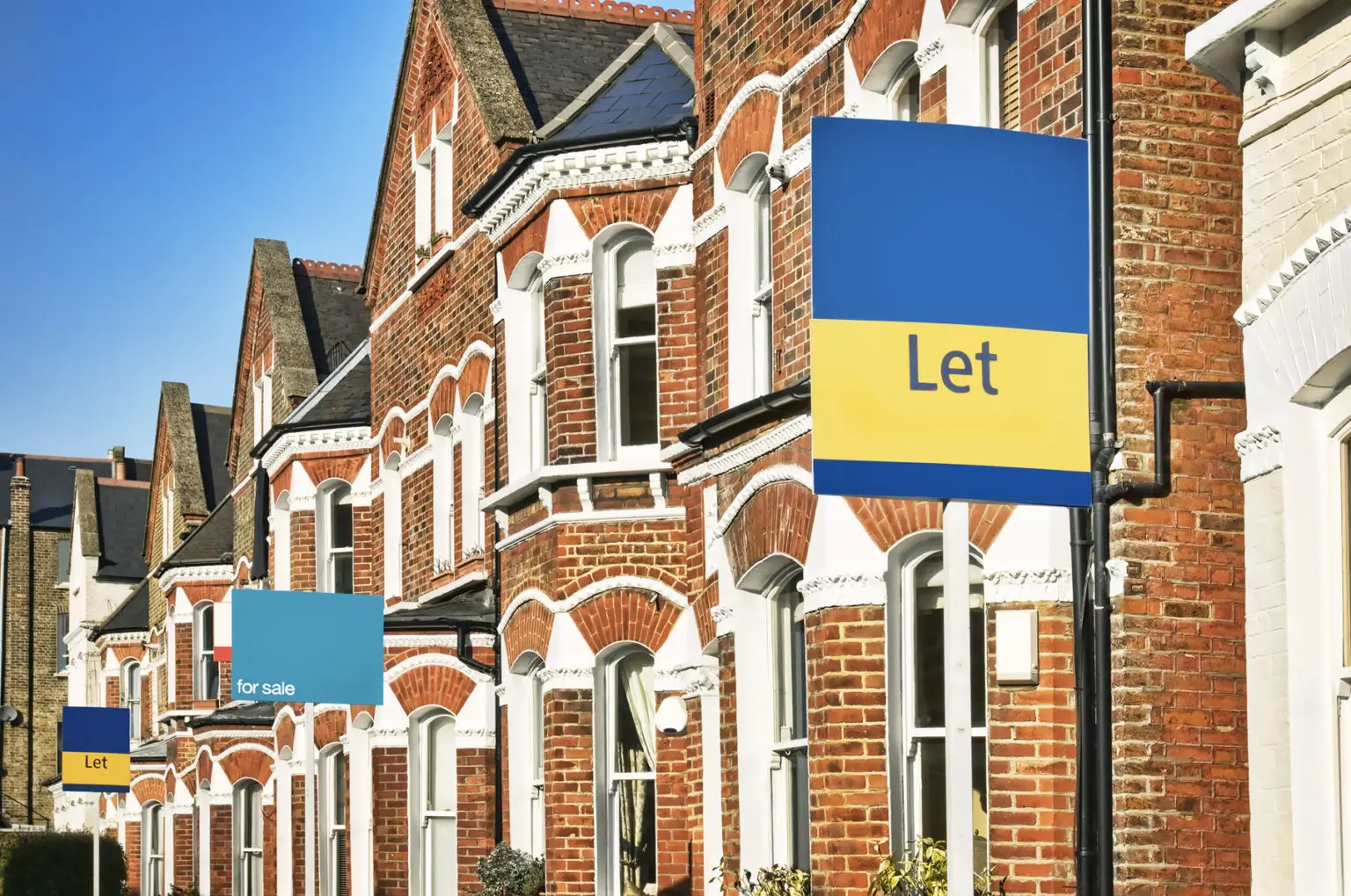 street of houses in england