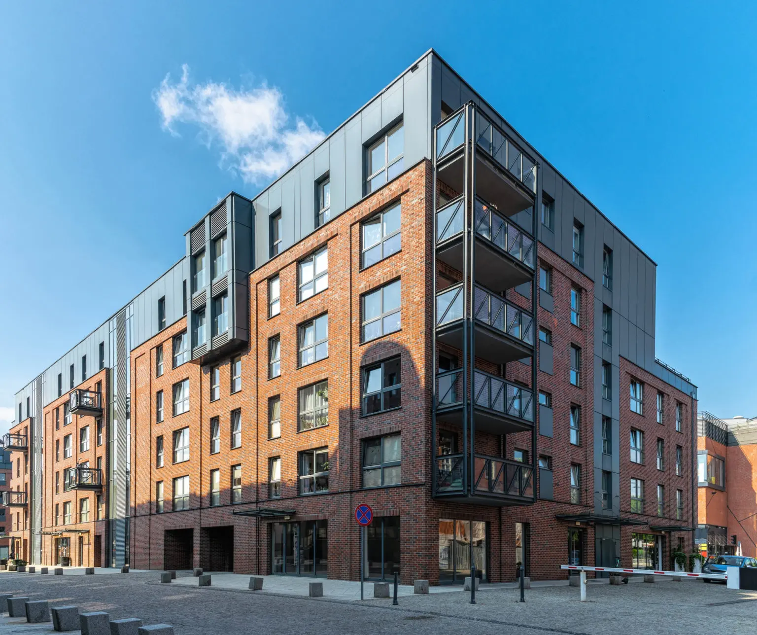 apartment block in england