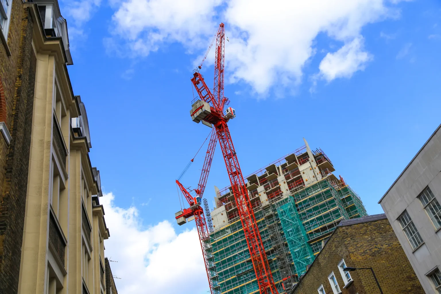 London construction building city centre