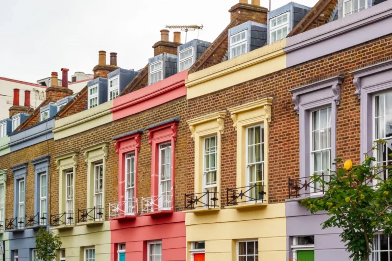 row of houses in the uk